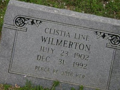 Clistia Luetta Line Wilmerton on Sysoon