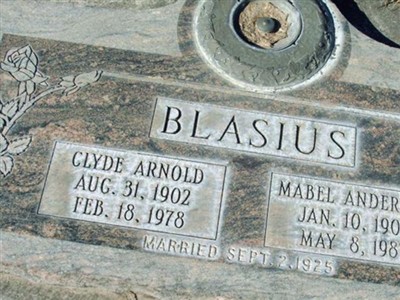 Clyde Arnold Blasius on Sysoon