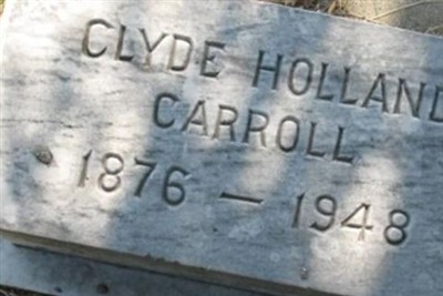 Clyde Holland Carroll on Sysoon