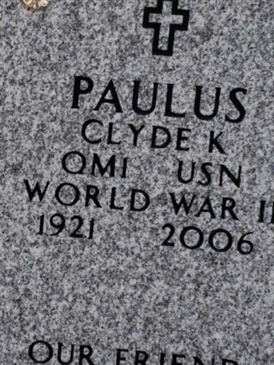 Clyde K Paulus on Sysoon