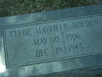 Clyde Mayfield Holden on Sysoon