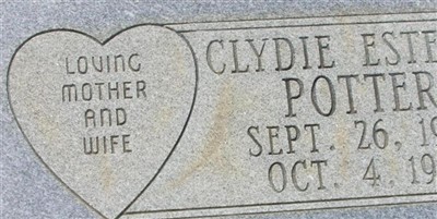 Clydie Estelle Potter on Sysoon