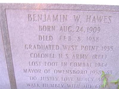 Col Benjamin W. Hawes on Sysoon
