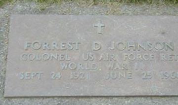 Col Forrest Dean Johnson on Sysoon