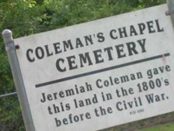 Colemans Chapel Cemetery on Sysoon