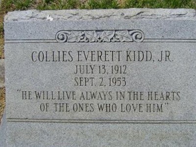 Collies Everett Kidd, Jr. on Sysoon