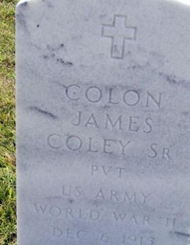 Colon James Coley, Sr on Sysoon