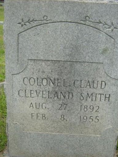 Colonel Claud Cleveland Smith on Sysoon