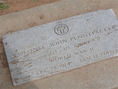 Colonel John "John" Pennypacker on Sysoon