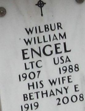 Lt Colonel Wilbur William Engel on Sysoon