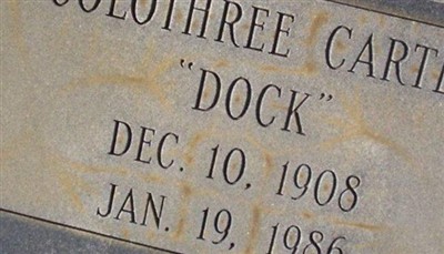 Colothree "Dock" Carter on Sysoon