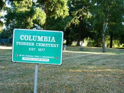 Columbia Pioneer Cemetery on Sysoon