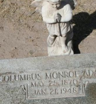 Columbus Monroe Adams on Sysoon