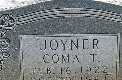 Coma T Joyner on Sysoon