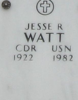 Commander Jesse R Watt on Sysoon