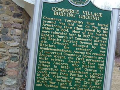 Commerce Village Burying Ground on Sysoon
