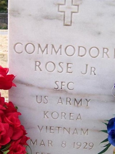 Commodore Rose, Jr on Sysoon