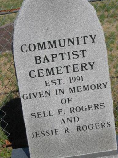 Community Baptist Cemetery on Sysoon
