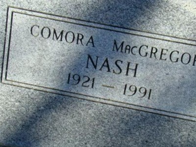 Comora E. MacGregor Nash on Sysoon