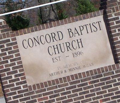 Concord Baptist Church Cemetery on Sysoon