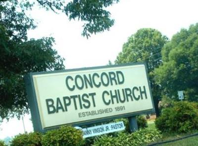 Concord Cemetery on Sysoon