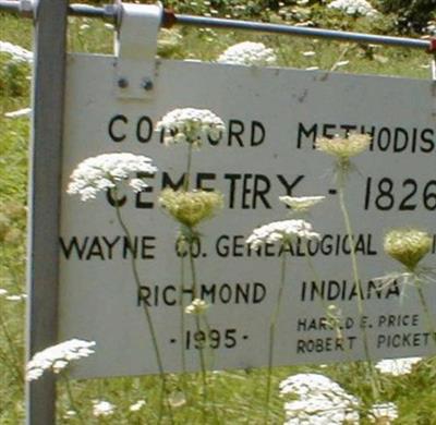 Concord Methodist Cemetery on Sysoon