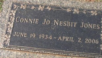 Connie Jo Nesbit Jones on Sysoon