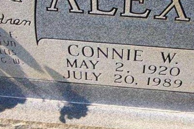 Connie Wilbur Alexander on Sysoon