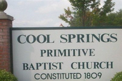 Cool Springs Church Cemetery on Sysoon