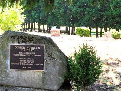 Cooper Mountain Cemetery on Sysoon