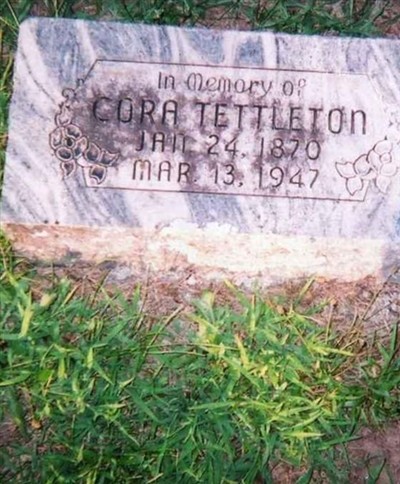Cora A. Baker Tettleton on Sysoon