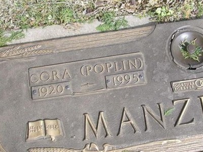 Cora A Poplin Manzelman on Sysoon