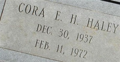Cora E. H. Haley on Sysoon