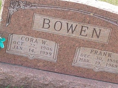 Cora Ellen Wright Bowen on Sysoon