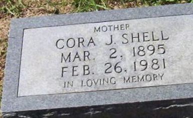 Cora Josephine Baldock Shell on Sysoon