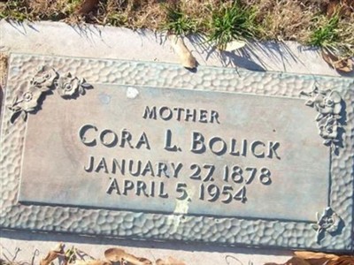 Cora L. Bolick on Sysoon