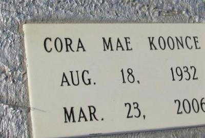 Cora Mae Koonce on Sysoon