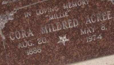 Cora Mildred Byer Acree on Sysoon