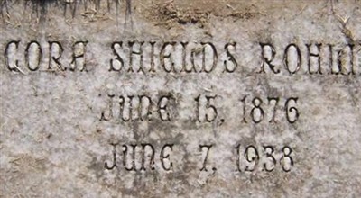 Cora Shields Rohling on Sysoon