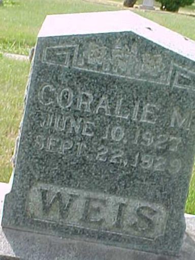 Coralie M. Weis on Sysoon