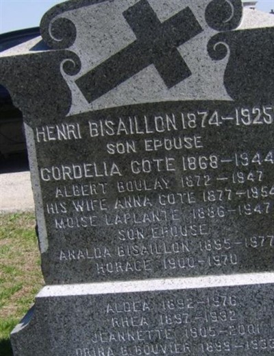 Cordelia Cote Bisaillon on Sysoon