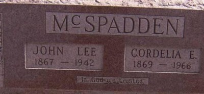 Cordelia E McSpadden on Sysoon