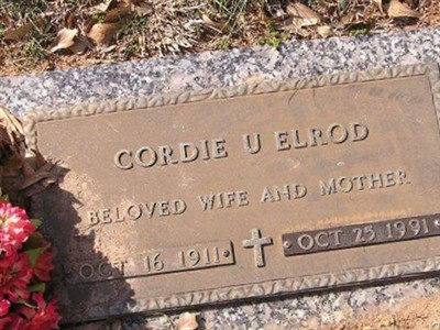 Cordie Udell Lail Elrod on Sysoon