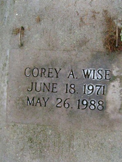 COREY A WISE on Sysoon