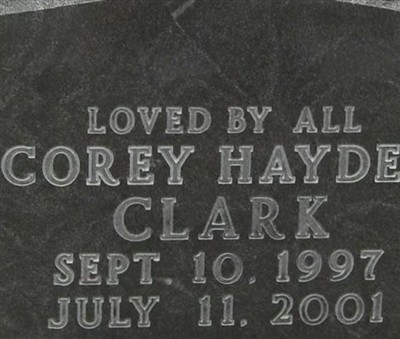 Corey Hayden Clark on Sysoon