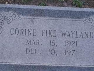 Corine Fike Wayland on Sysoon
