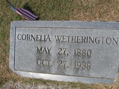 Cornelia Wetherington on Sysoon