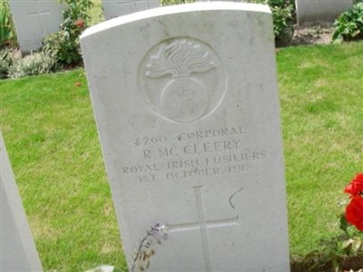 Corporal R McCLEERY on Sysoon