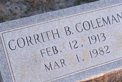 Corrith B. Coleman on Sysoon