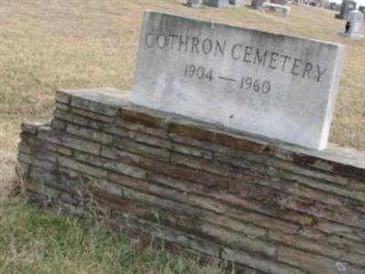Cothron Cemetery on Sysoon